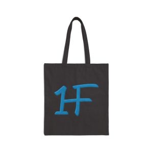 Stylish Cotton Canvas Tote Bag with Modern Text Design